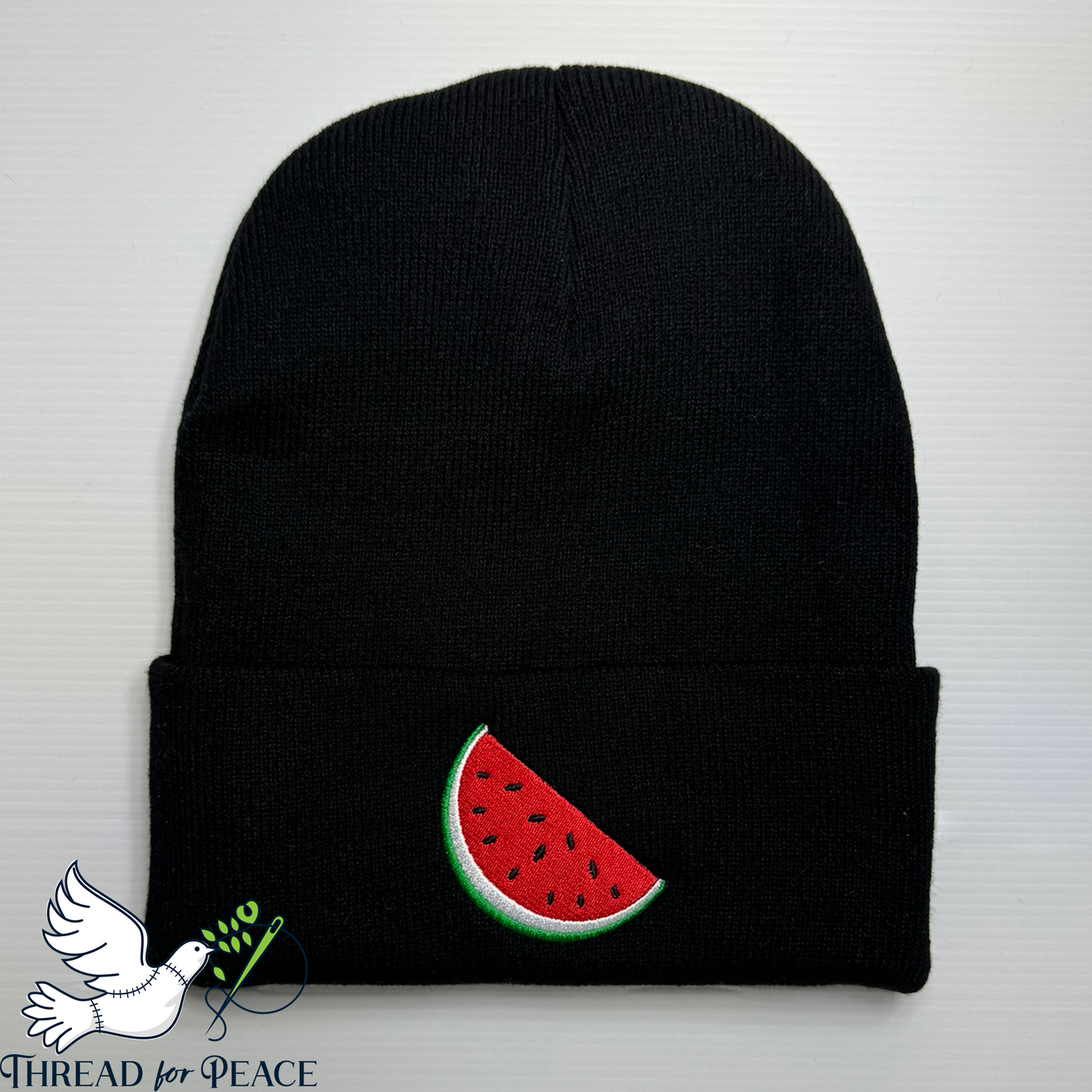 Solidarity Melon Embroidered Beanie